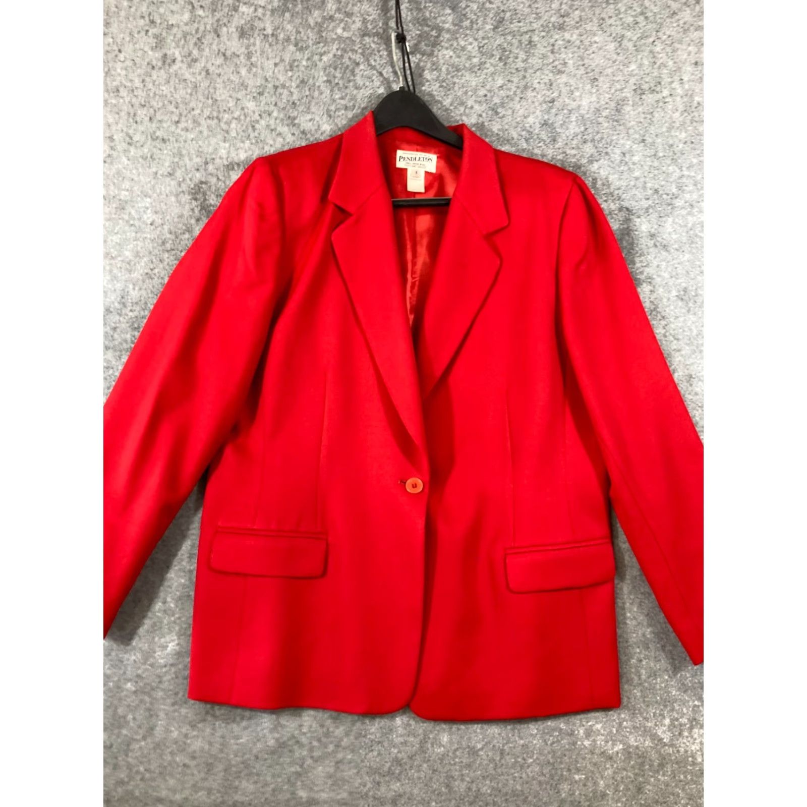 Pendleton VINTAGE Pendleton Blazer Coat Women 16 Red Wool Lined Notch Pockets 90s Classic Preppy Mens/undefined? Size XXL / US 16-18 / IT 52-54 - 3 Thumbnail