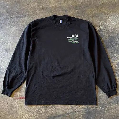Japanese Brand × Vintage Black washed retro car print loose long sleeve tee Size US L / EU 52-54 / 3 - 2 Thumbnail