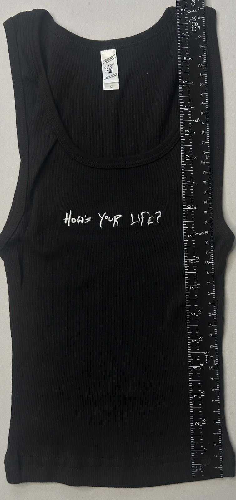 Other Dombresky How’s Your Life Black Cropped Tank Large 2022 NWOT Size L / US 10 / IT 46 - 5 Thumbnail