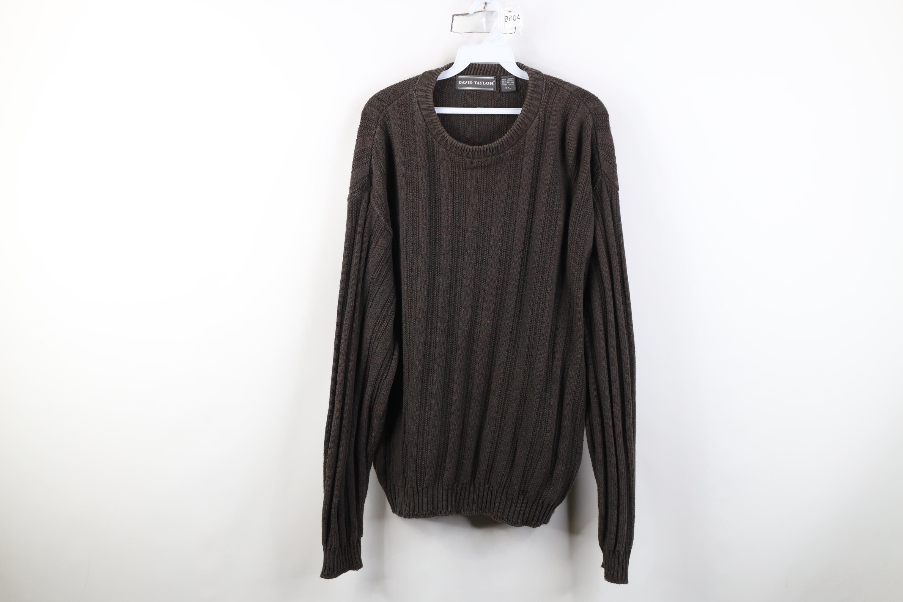 Vintage Vintage 90s Streetwear Framed Chunky Ribbed Knit Sweater USA Size US XXL / EU 58 / 5 - 1 Thumbnail