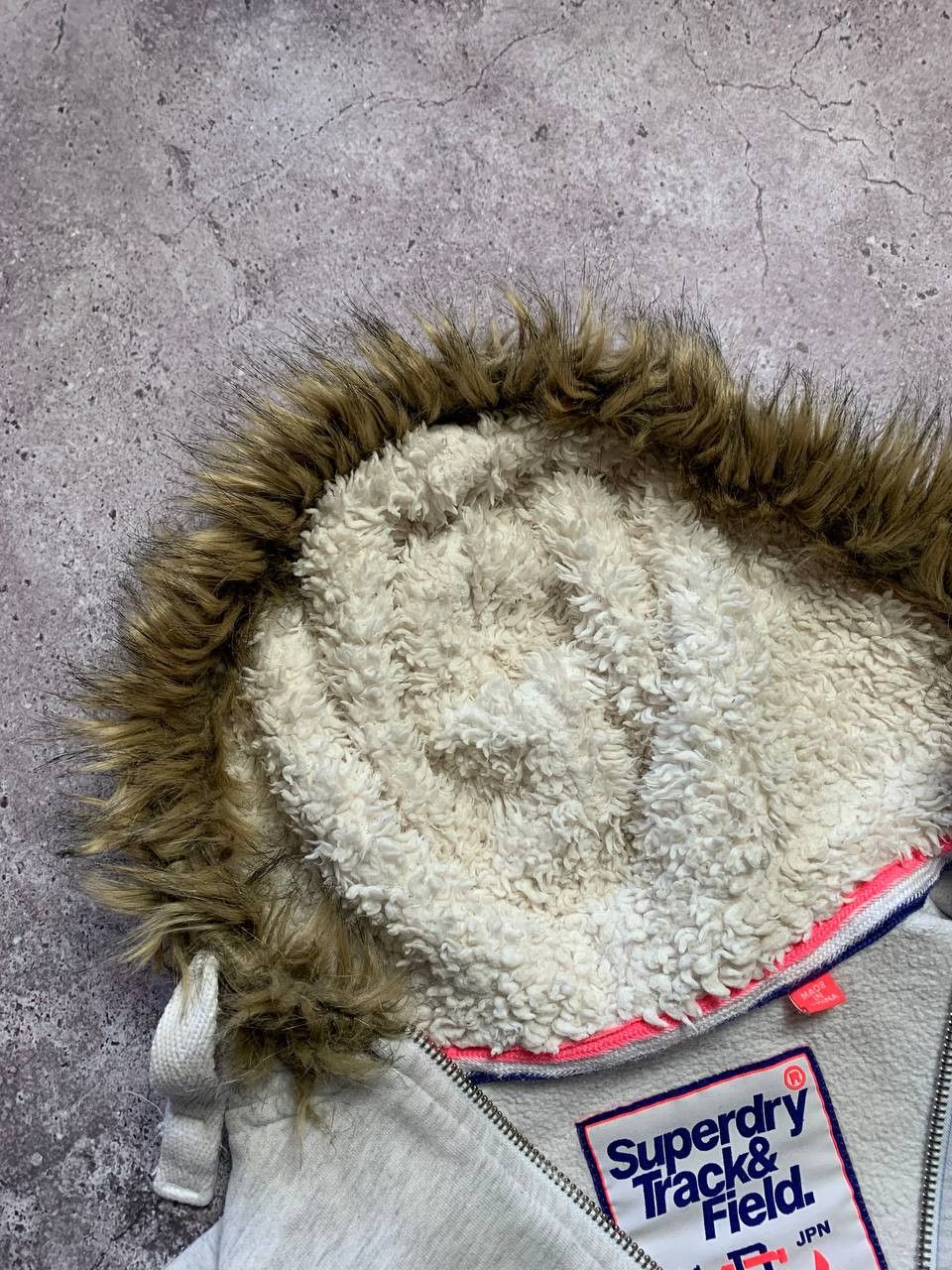 Superdry 00s Superdry Faux Fur Zip Hoodie If Six Was Nine LGB Style Size XS / US 0-2 / IT 36-38 - 8 Thumbnail