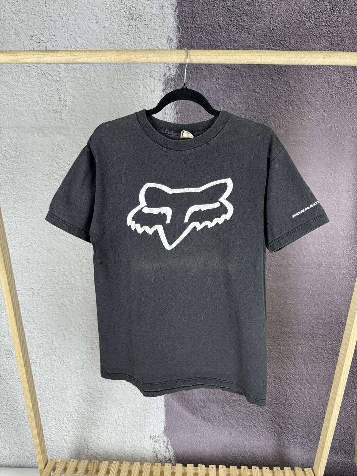 Fox Racing × Vintage Thrashed Faded Vintage 90s Fox Racing Tee shirt Size US M / EU 48-50 / 2 - 1 Thumbnail