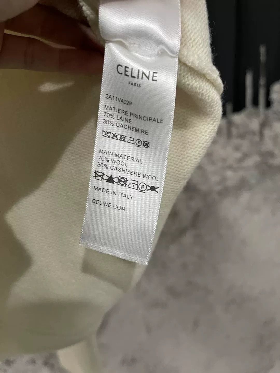 Celine Celine Embroidered Letter Logo Sweater Size US M / EU 48-50 / 2 - 5 Thumbnail