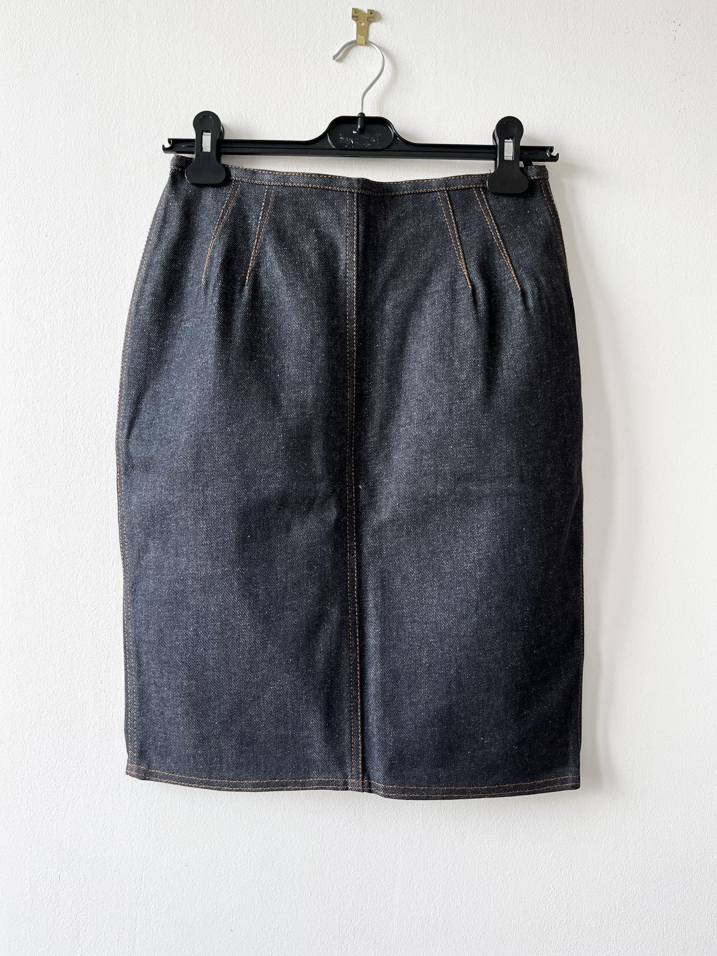 Jean Paul Gaultier Jean Paul Gaultier JUNIOR vintage denim skirt Size 28" / US 6 / IT 42 - 1 Thumbnail