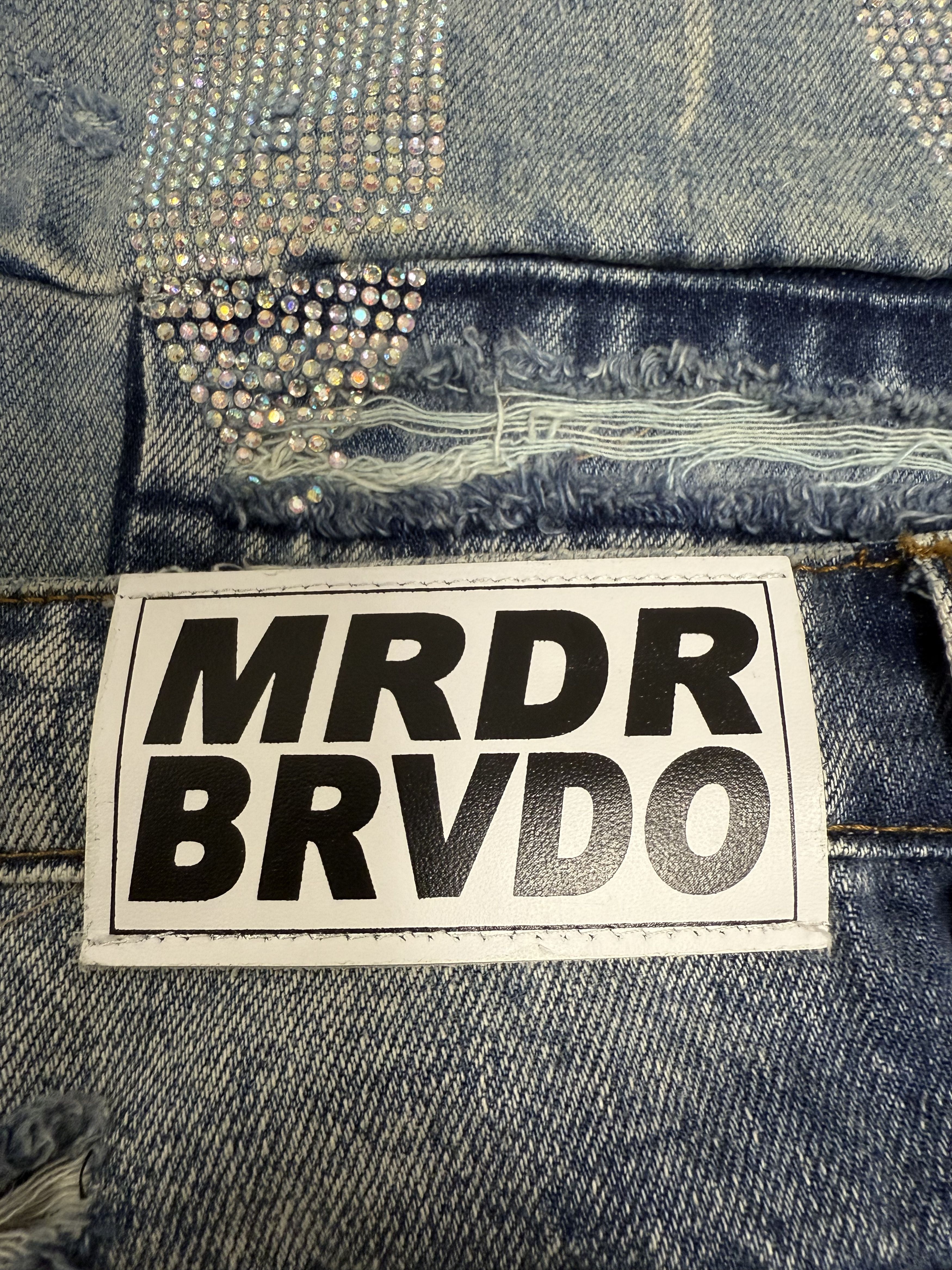 Who Decides War Who Decides War Rhinestone jeans Size US 38 / EU 54 - 3 Thumbnail