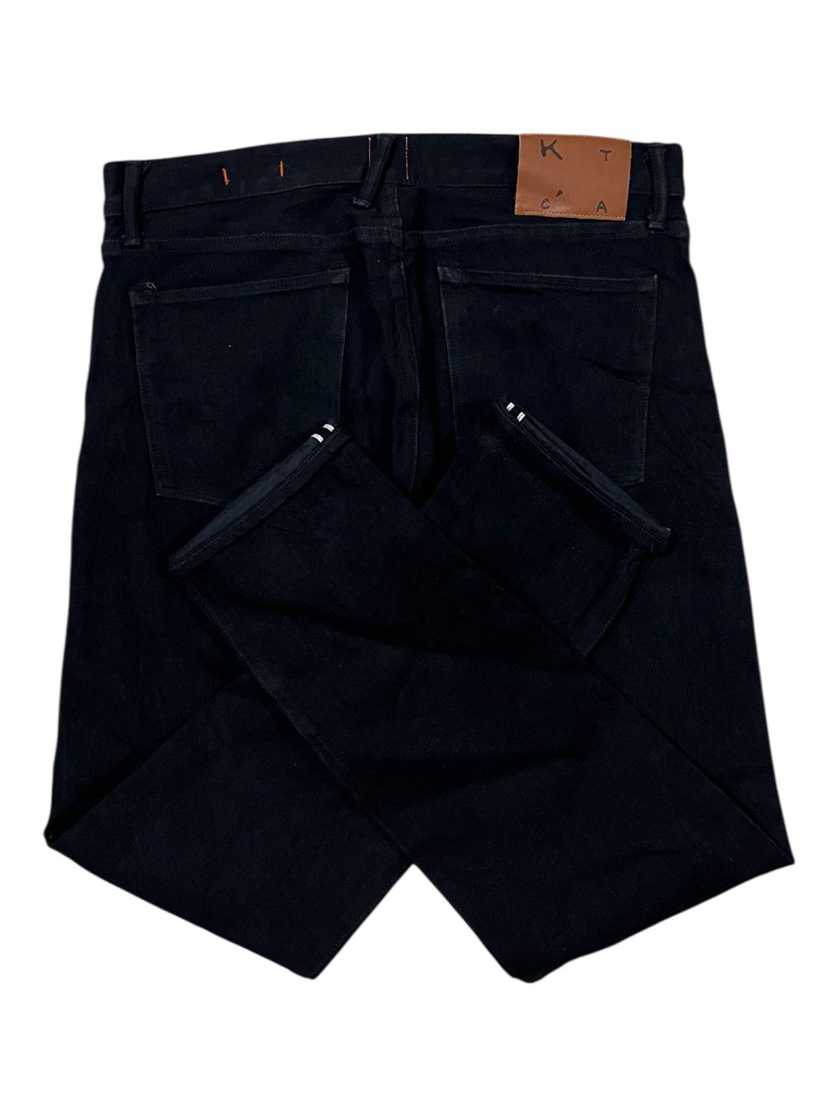 KATO Hiroshi Kato 14oz Selvaged Denim The Pen Slim Black Raw Jean Size US 34 / EU 50 - 2 Thumbnail