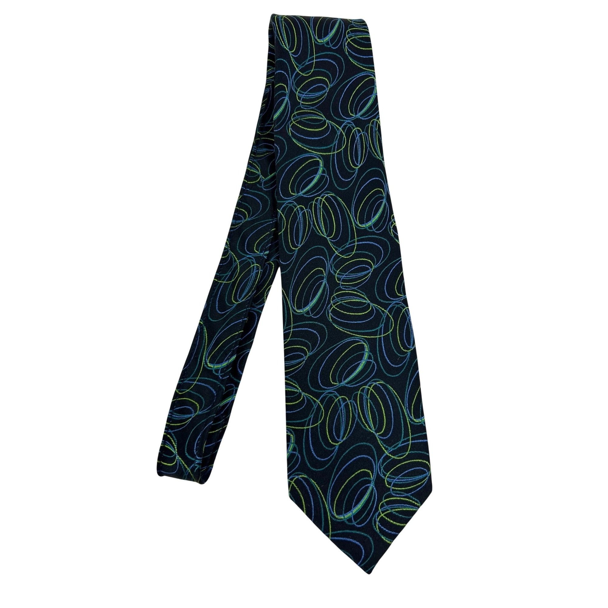 Other Vintage ‘90’s Abstract Silk Tie Beau Brummel SoHo Handmade N Size ONE SIZE - 4 Thumbnail