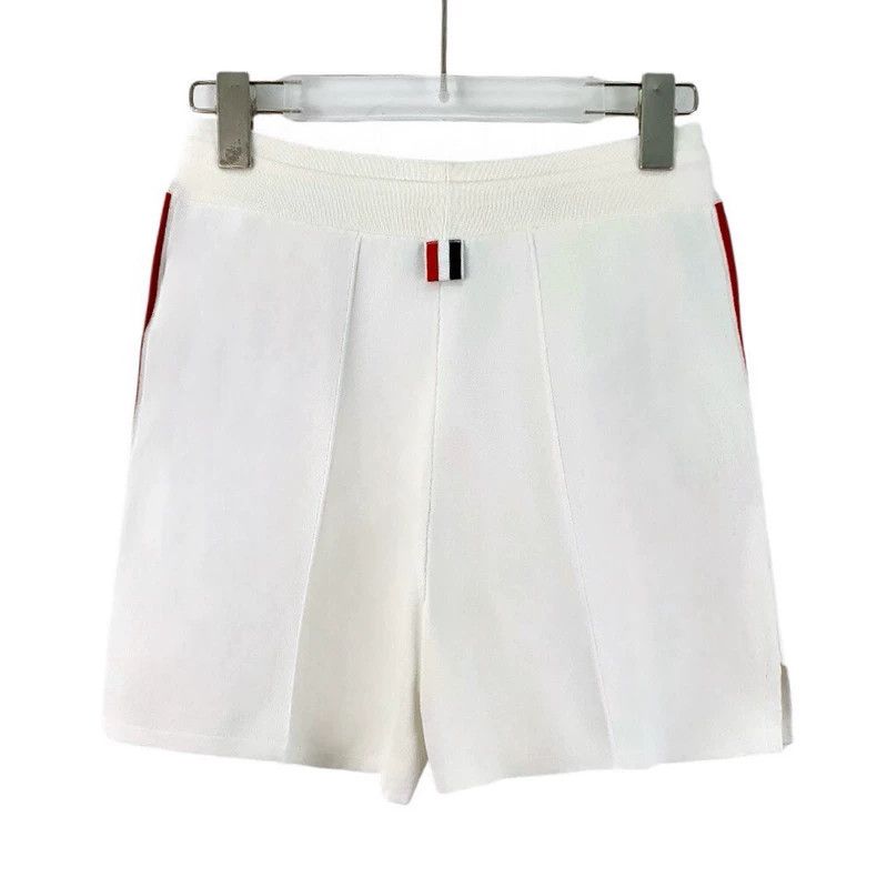 Thom Browne Thom Browne White striped laced casual shorts Size US 38 / EU 54 - 2 Thumbnail