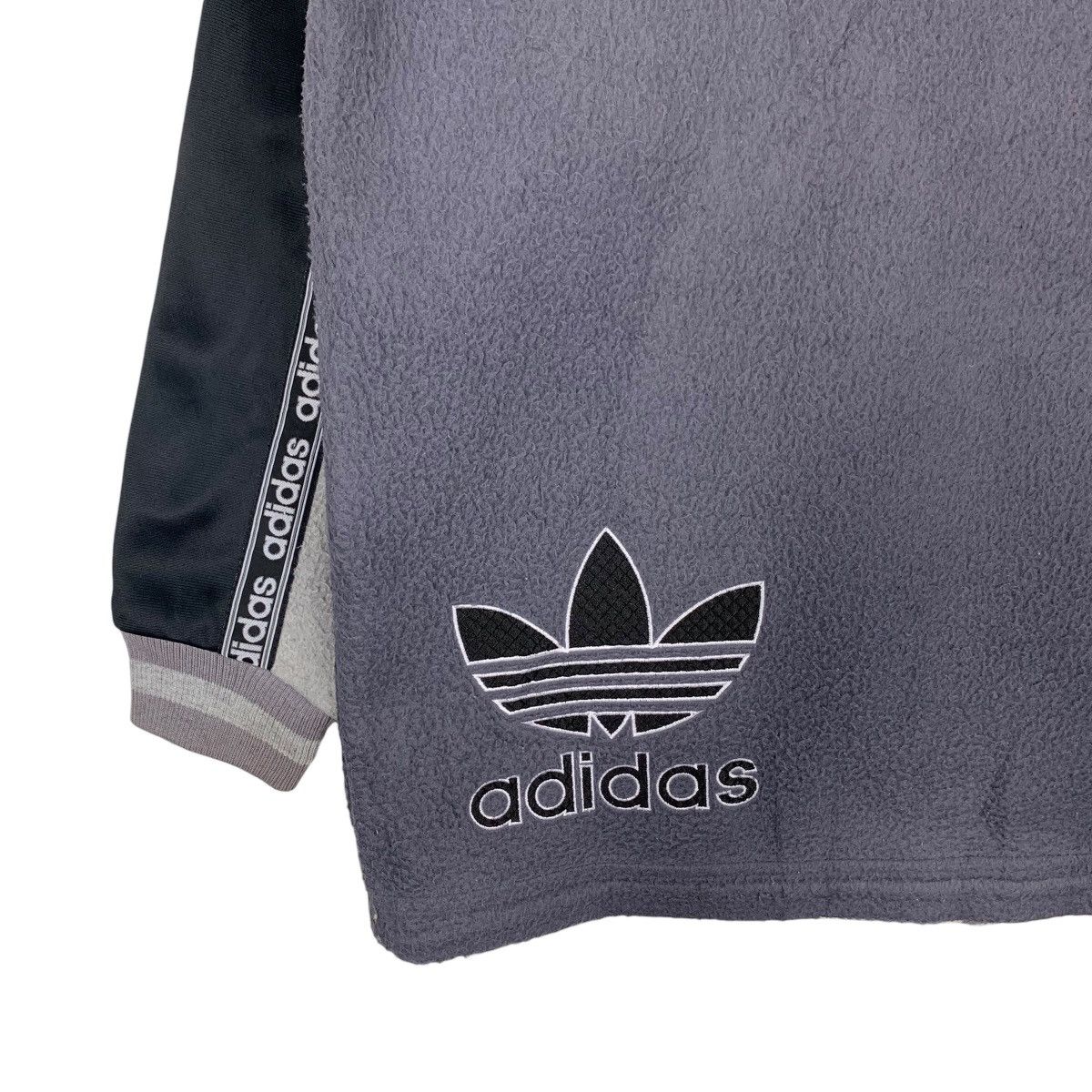 Adidas ADIDAS Trefoil Embroidery Big Logo Fleece Jumper #0935-C42 Size US M / EU 48-50 / 2 - 9 Thumbnail