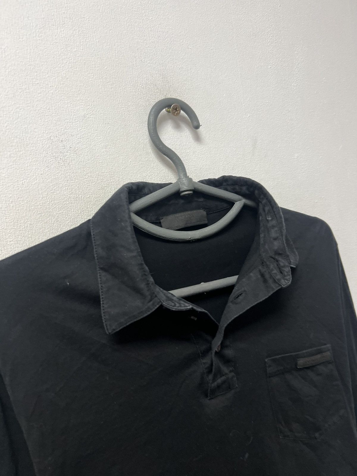 Prada Prada Black Long-Sleeve Polo Shirt – Size S Mens Size US S / EU 44-46 / 1 - 2 Thumbnail