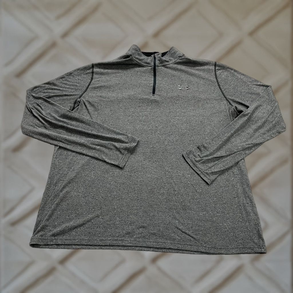 Under Armour Under Armour Threadborne Active Jacket Mens 2XL Gray 1/4 Zip Lightweight Outdoor Size US XXL / EU 58 / 5 - 1 Thumbnail