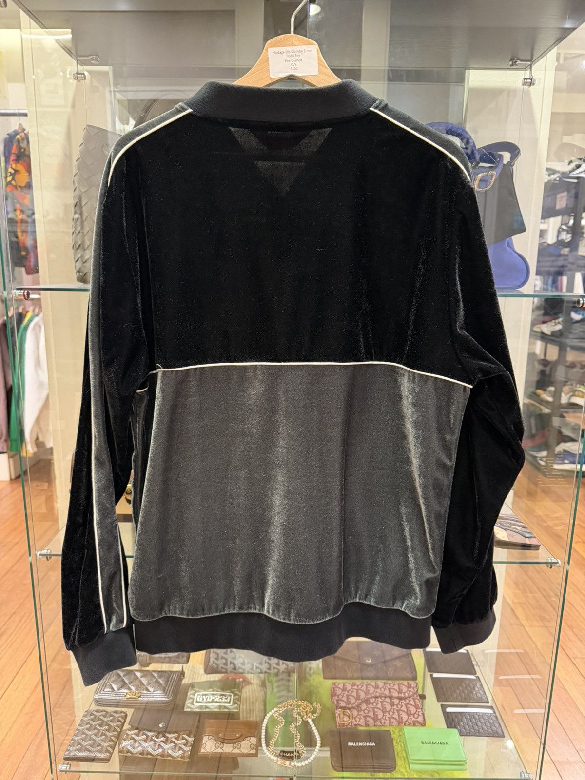 Supreme Supreme Velour Jacket - Black/Grey Size US L / EU 52-54 / 3 - 2 Thumbnail