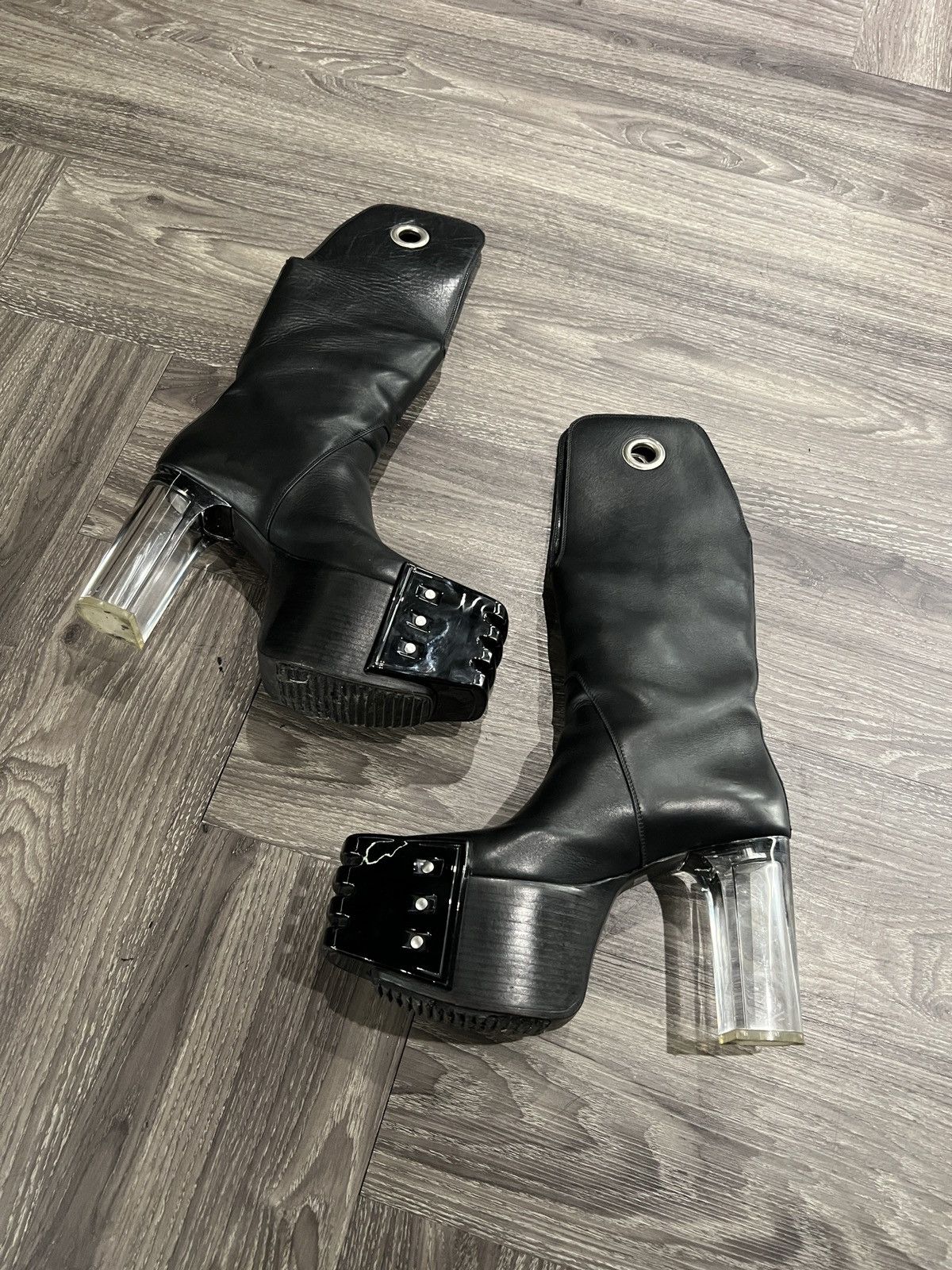 Rick Owens SAMPLE SS20 Rick Owens Tecuatl Kowboy Runway Kiss Boots Size US 8.5 / EU 41-42 - 6 Thumbnail