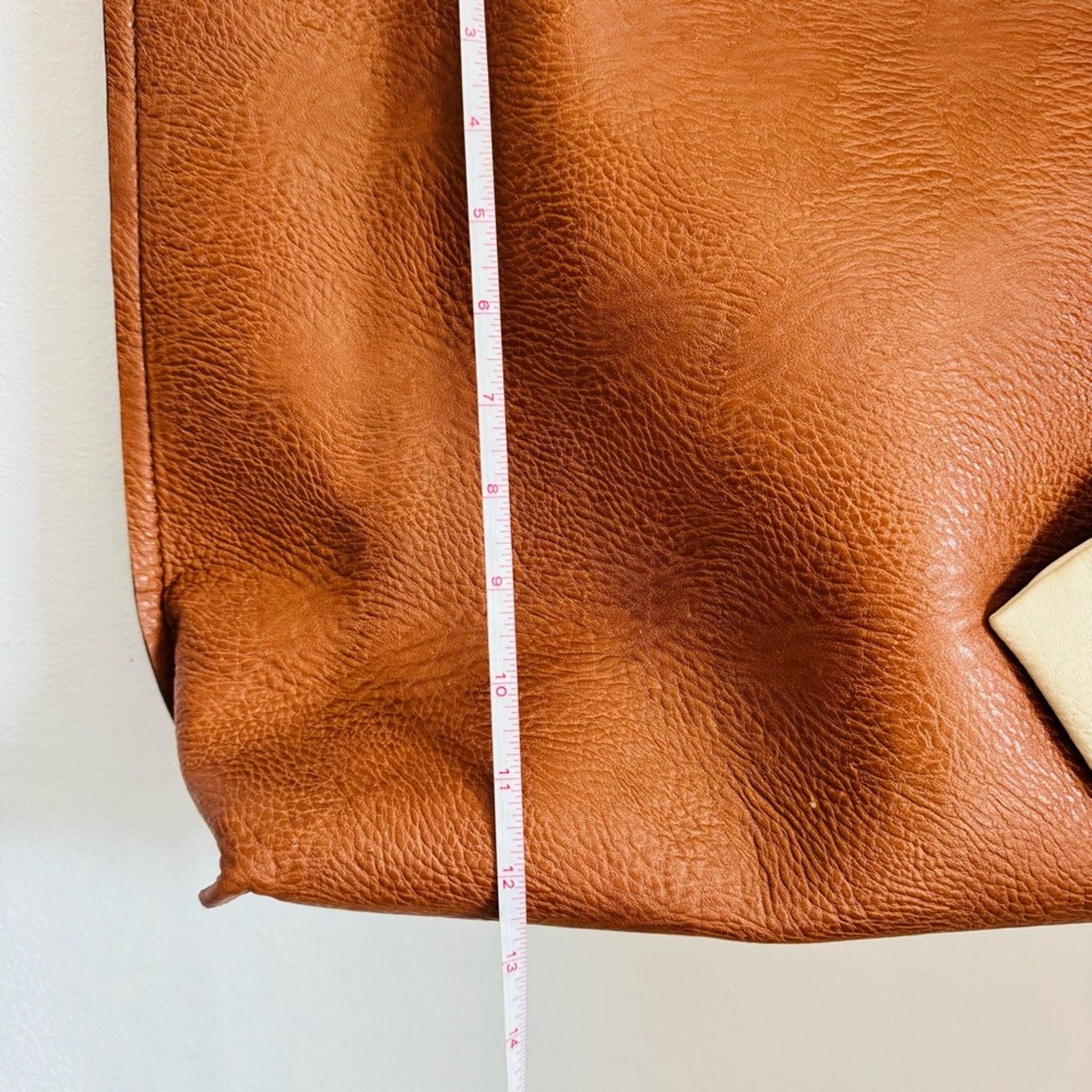 Anthropologie ANTHROPOLOGIE Brown Off White Zip Pouch Vegan Leather Purse Size ONE SIZE - 14 Thumbnail