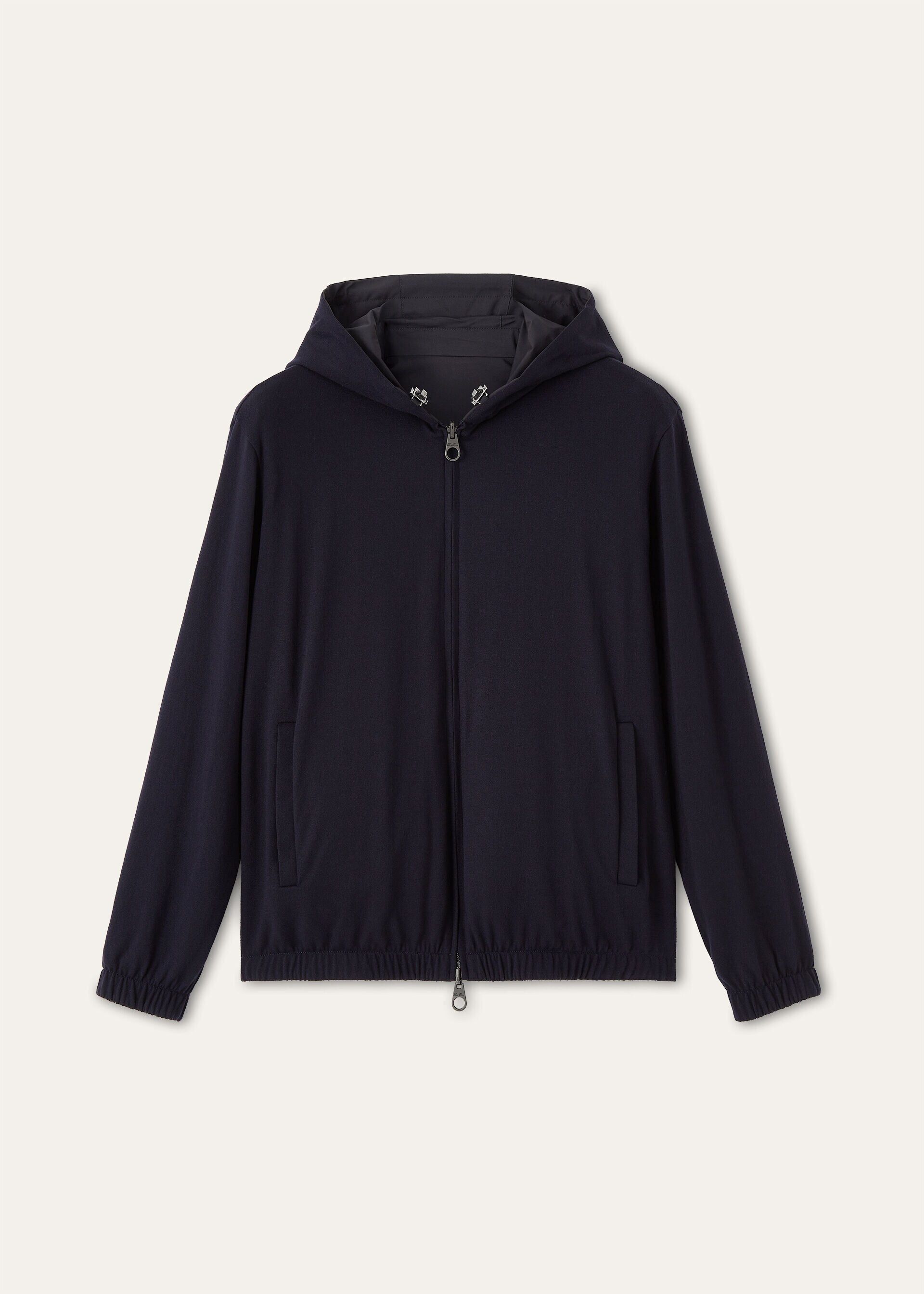 Loro Piana o1srvl11e0526 Reversible Zip-Up Hooded Jacket in Blue Navy Size US S / EU 44-46 / 1 - 4 Thumbnail