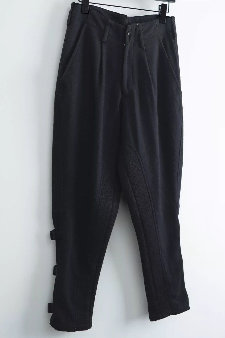 Yohji Yamamoto Yohji Yamamoto size 1 Black Wool Tapered Breeches pants 250 Size US 30 / EU 46 - 2 Thumbnail