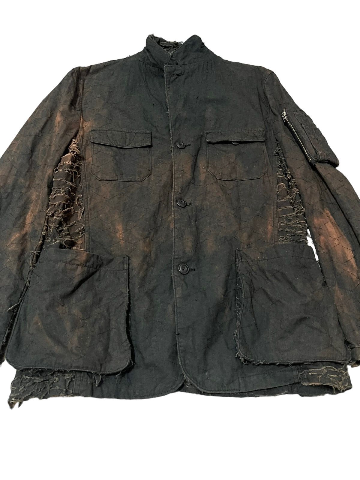 Japanese Brand × PPFM A Vintage Distressed Scab Faded Smoke Faded Jacket Size US L / EU 52-54 / 3 - 12 Thumbnail