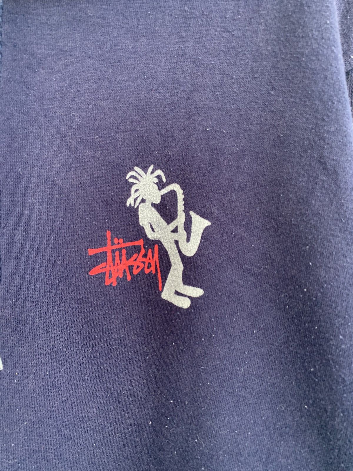 Stussy RARE Vintage Stussy Stickman Trumpet Jazzman Hoodie Size US M / EU 48-50 / 2 - 5 Thumbnail
