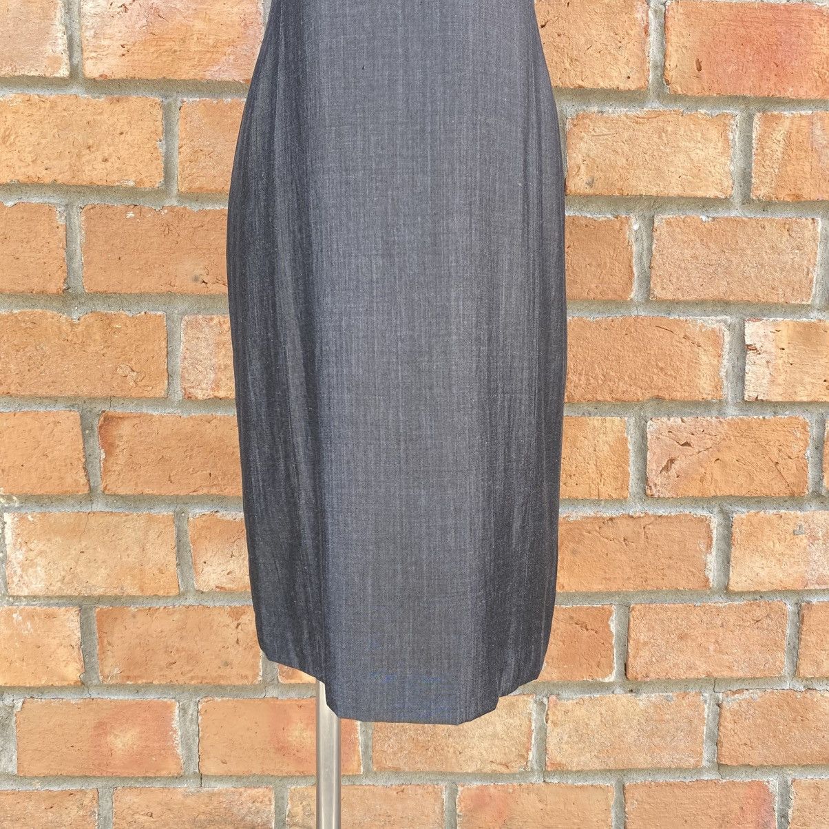 Zucca ZUCCA Dark Denim V-Neck Dress Size M / US 6-8 / IT 42-44 - 23 Thumbnail