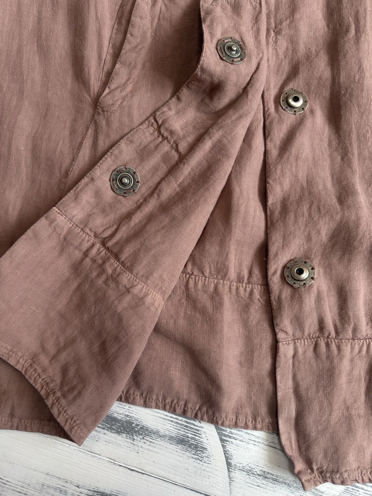 Transit TRANSIT PAR SUCH Archive Italy Dusty Pink 100% Linen Jacket Size M / US 6-8 / IT 42-44 - 8 Thumbnail