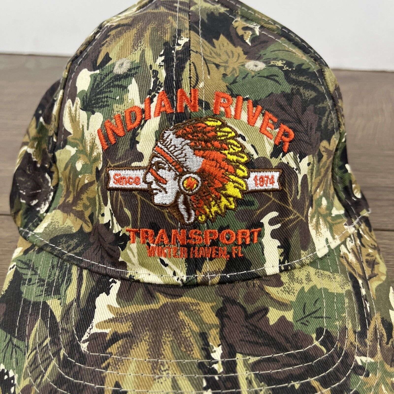 Other Indian River Hat Indian River Transport Camo Green Hat Adjus Size ONE SIZE - 6 Thumbnail