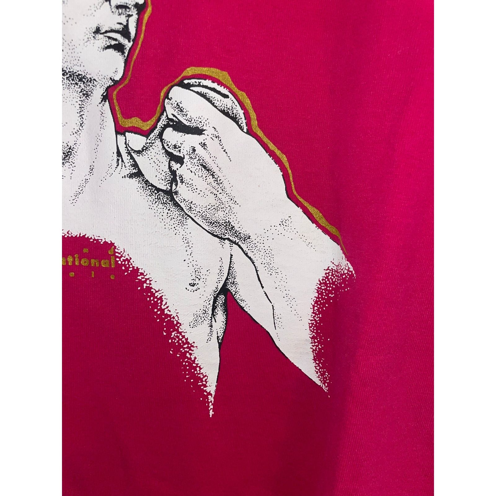Fruit Of The Loom Vintage Michelangelo Art Shirt Loveland Show Tee 90s VTG XL Size US XL / EU 56 / 4 - 4 Thumbnail
