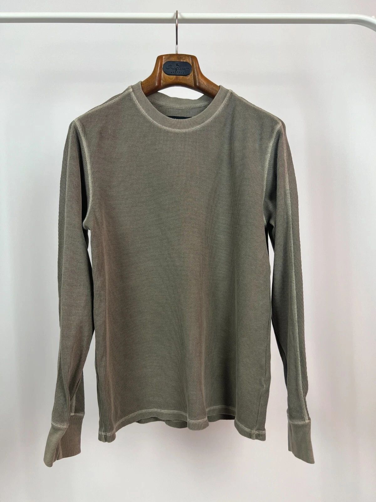 Allsaints Allsaints Maris Crew Neck Waffle Cotton Sweater Jumper Size US S / EU 44-46 / 1 - 1 Thumbnail