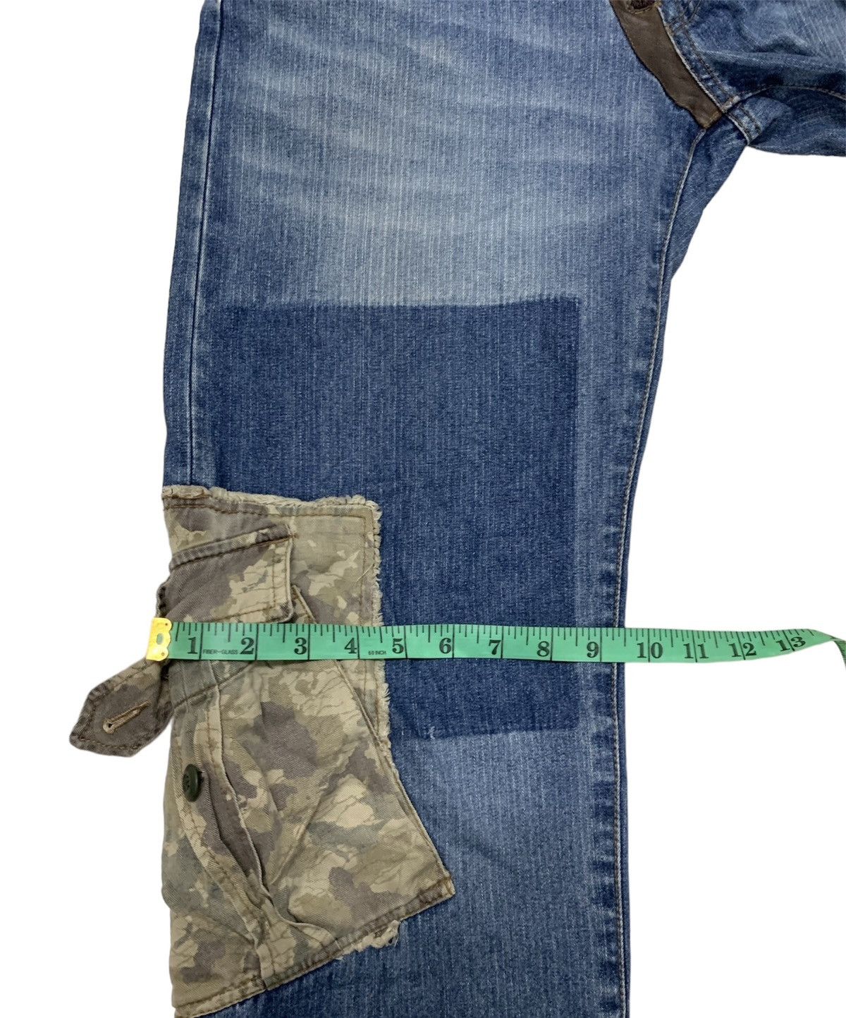 Japanese Brand × PPFM PPFM denim cargo camouflage patchwork Size US 28 / EU 44 - 9 Thumbnail
