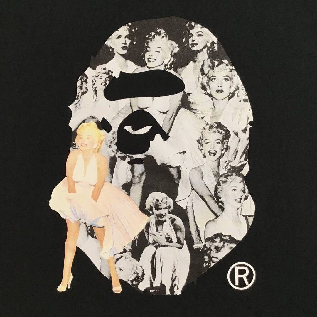Bape BAPE × Marilyn Monroe BIG HEAD T-shirt a bathing ape Size US XL / EU 56 / 4 - 2 Thumbnail