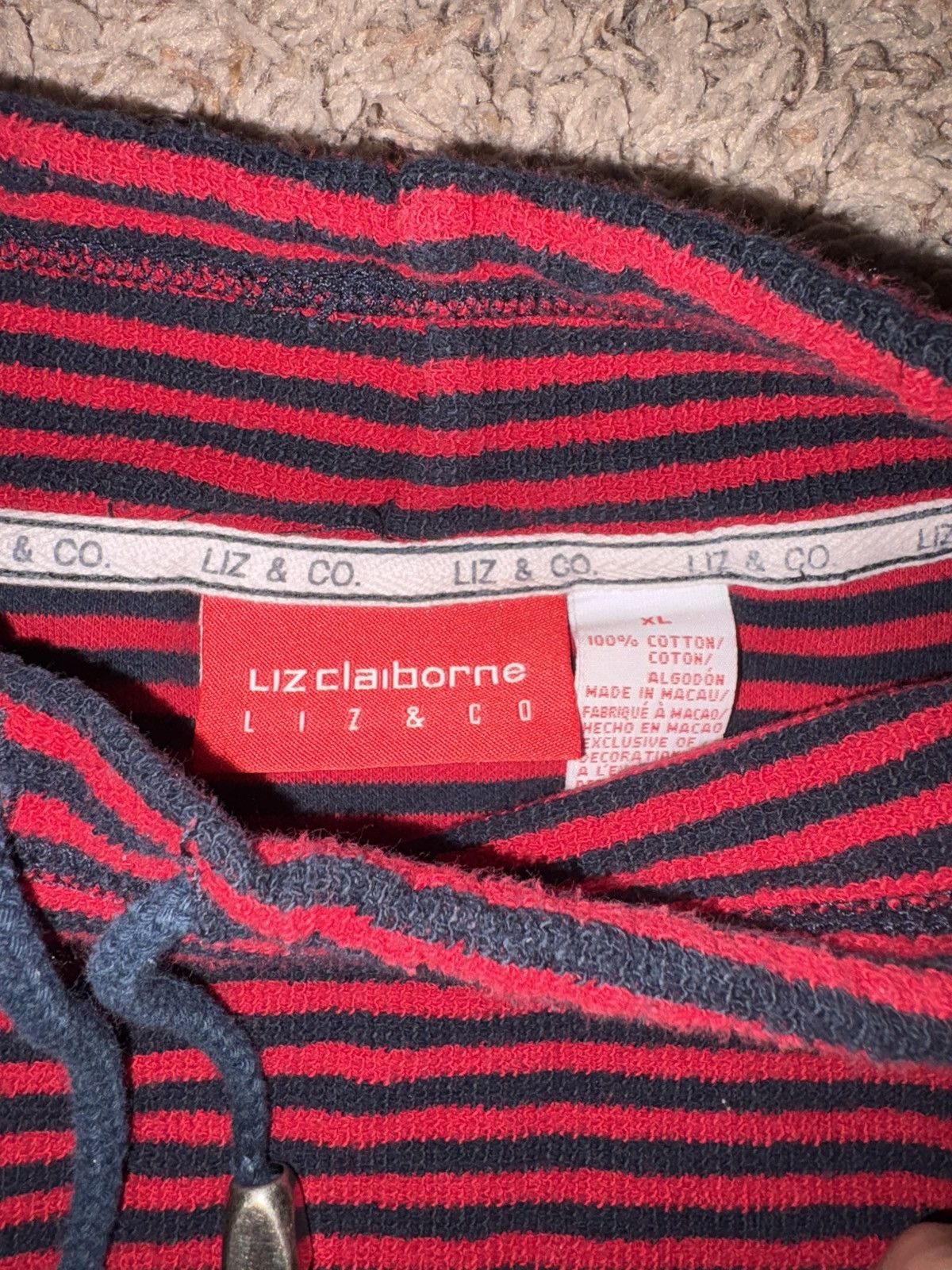 Polo Ralph Lauren Vintage polo/grunge striped red and black jacket Size US S / EU 44-46 / 1 - 3 Thumbnail