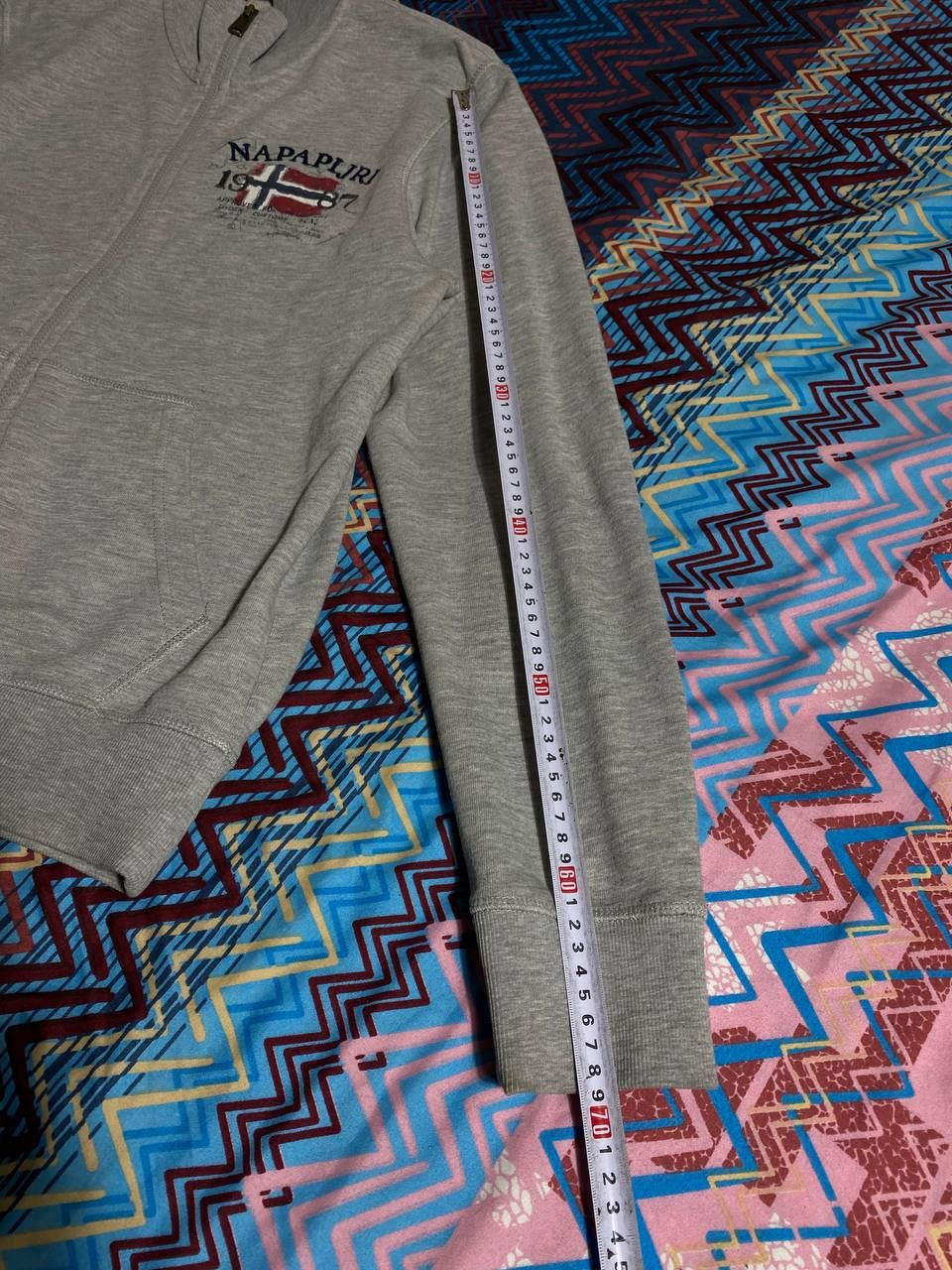 Napapijri × Vintage Napapijri Vintage Y2K Sweatshirt Zip Patch Rare Hype Size US L / EU 52-54 / 3 - 10 Thumbnail