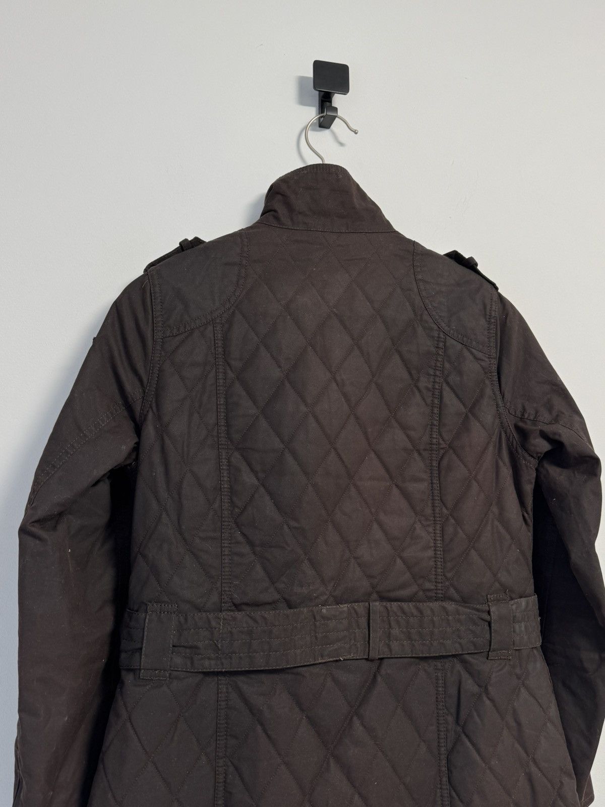 Barbour Barbour Quilted Wax Jacket With Belt - Olive Green Brown Size M / US 6-8 / IT 42-44 - 22 Thumbnail