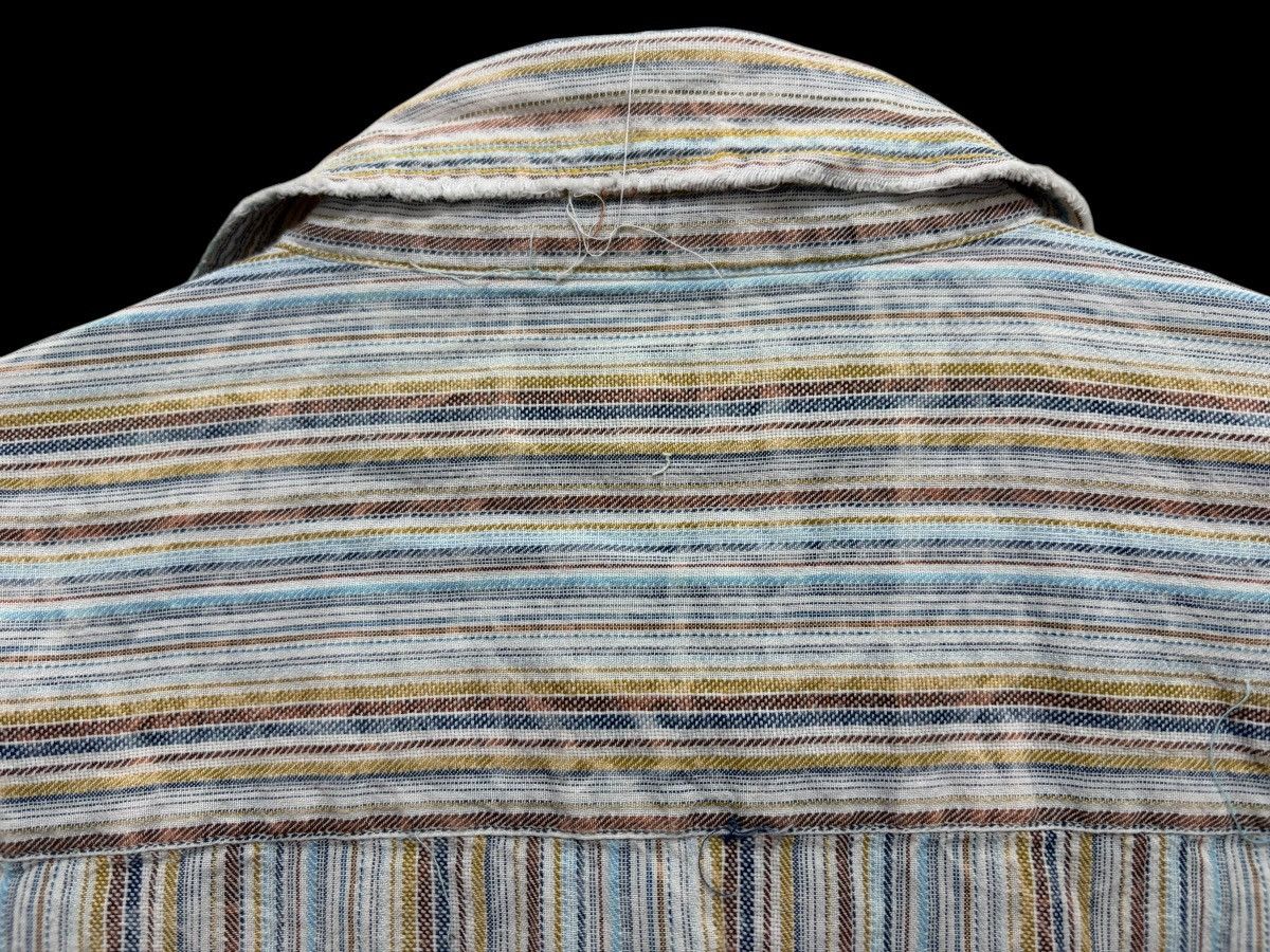 Bc Ethic Y2K BC ETHIC RAW EDGE DISTRESS GRUNGE STYLE VERTICAL STRIPED Size US L / EU 52-54 / 3 - 12 Thumbnail