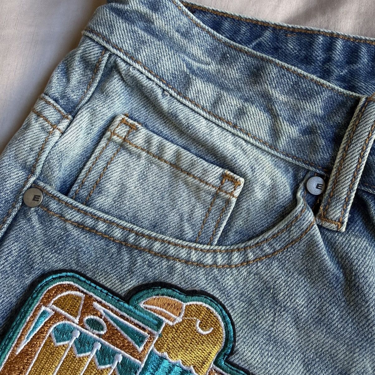 EPTM. EPTM Patrick Patchwork Denim Jorts Shorts Men's Size S / 30 Size US 30 / EU 46 - 6 Thumbnail