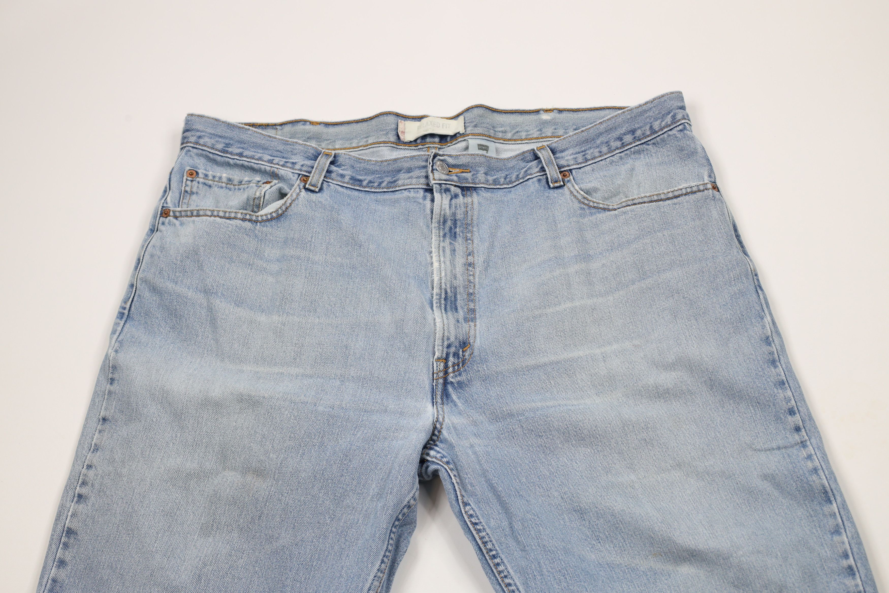 Levi's × Vintage Vintage Y2K Levis 550 Relaxed Fit Tapered Leg Denim Jeans Size US 42 / EU 58 - 2 Thumbnail