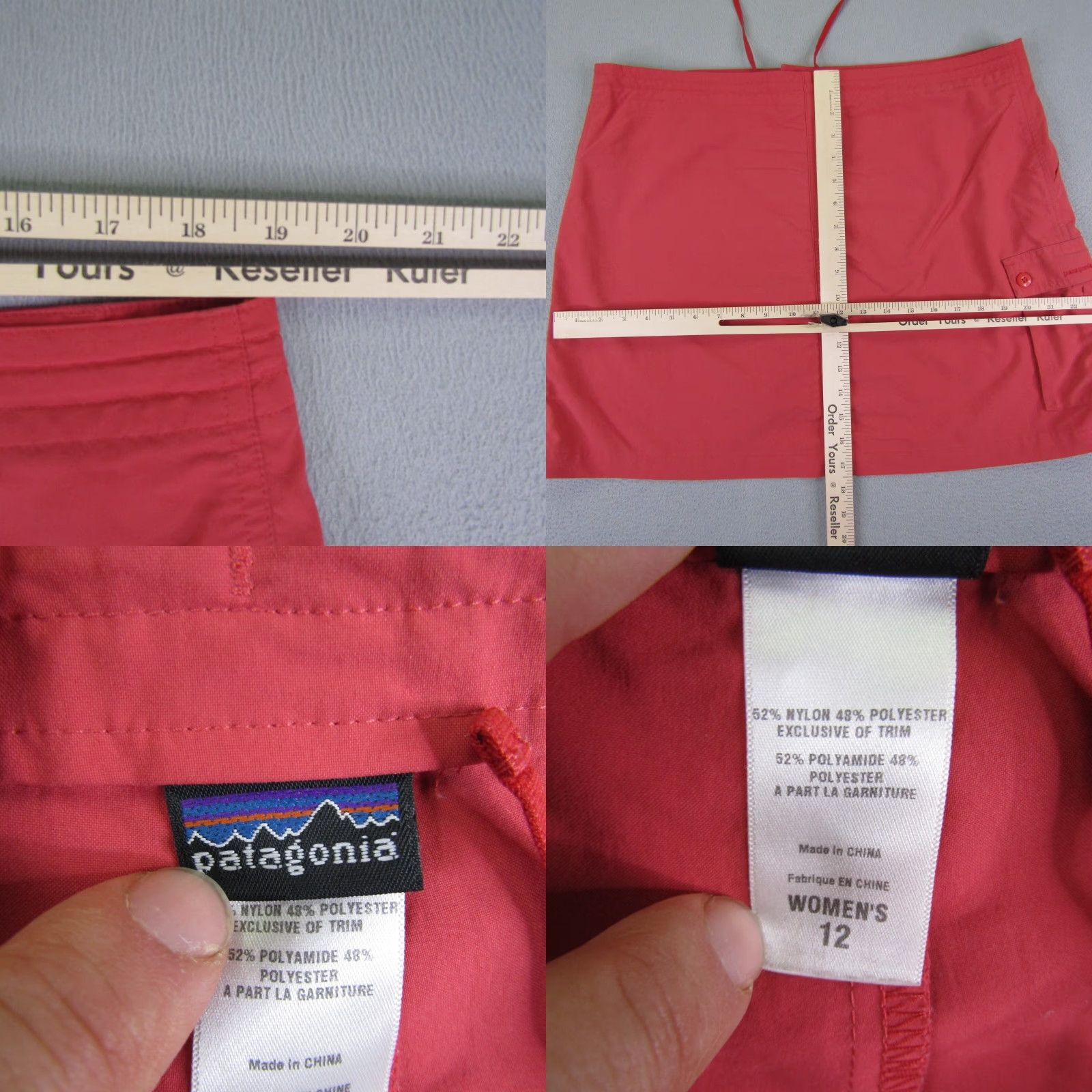Patagonia Patagonia Skort Womens 12 Pink T9 Inter-Continental Hideaway Skirt Lined Cargo Size 34" / US 12 / IT 48 - 8 Thumbnail