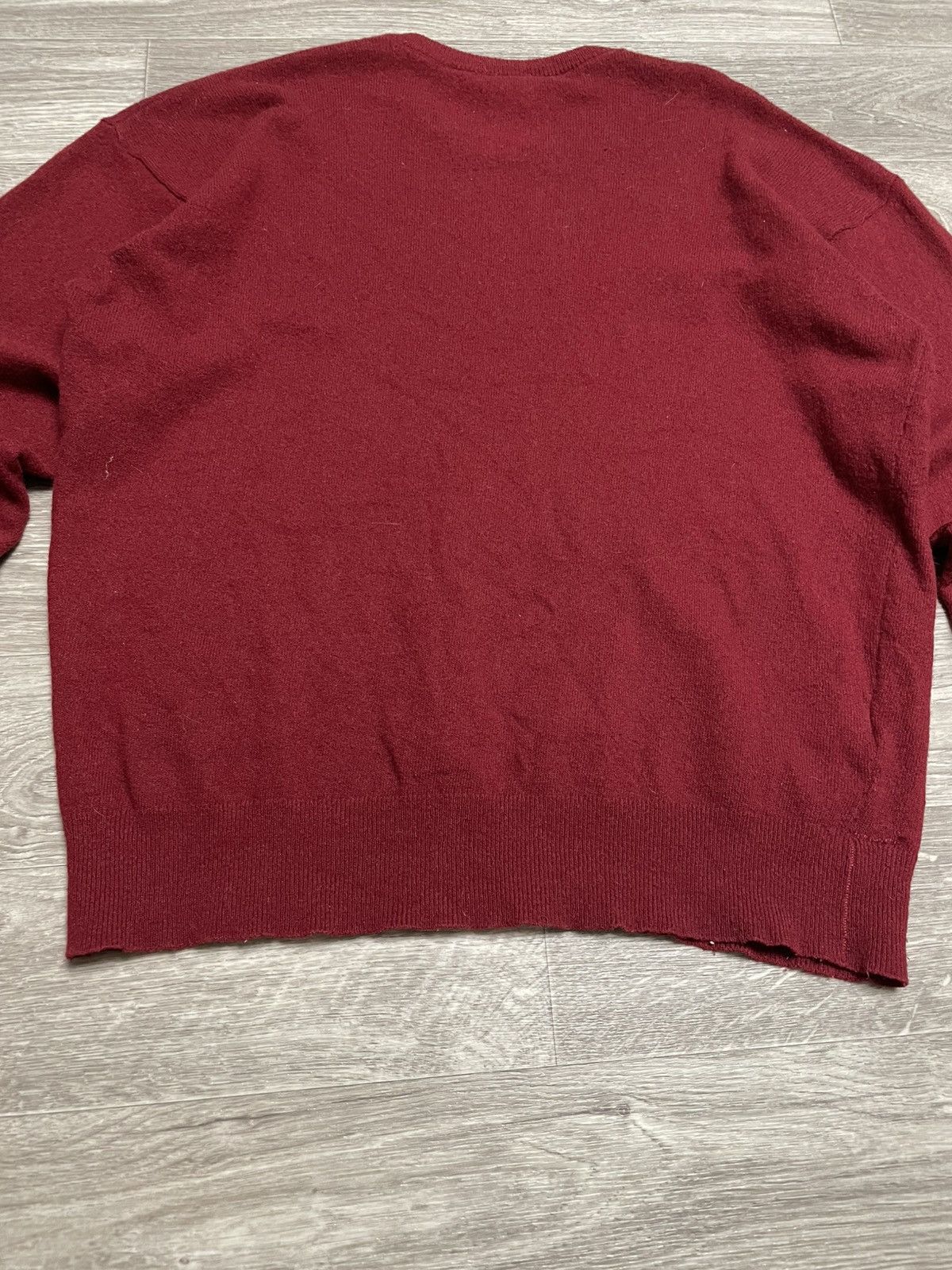 Lacoste Vintage Lacoste Burgundy Lambswool Sweater Size US XL / EU 56 / 4 - 16 Thumbnail