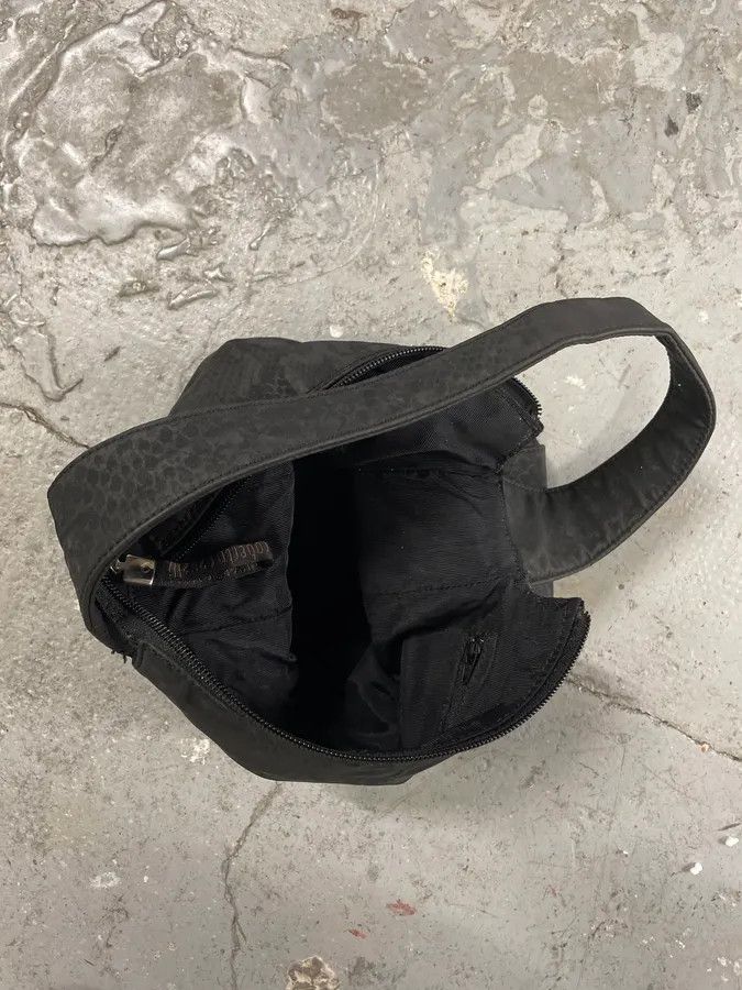 Roberto Cavalli × Vintage 2000s Roberto Cavalli Black Python Print Handle Bag Size ONE SIZE - 3 Thumbnail
