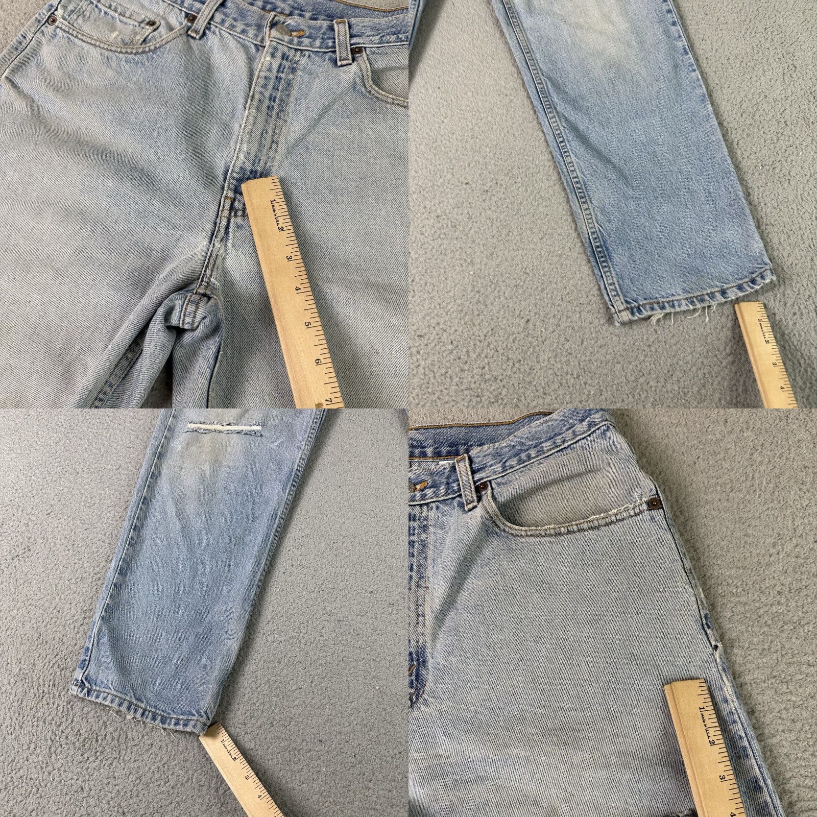 Levi's VINTAGE Levi's Jeans Mens 32x29 Relaxed Straight Denim Distressed 90s Vtg Jeans Size US 32 / EU 48 - 9 Thumbnail