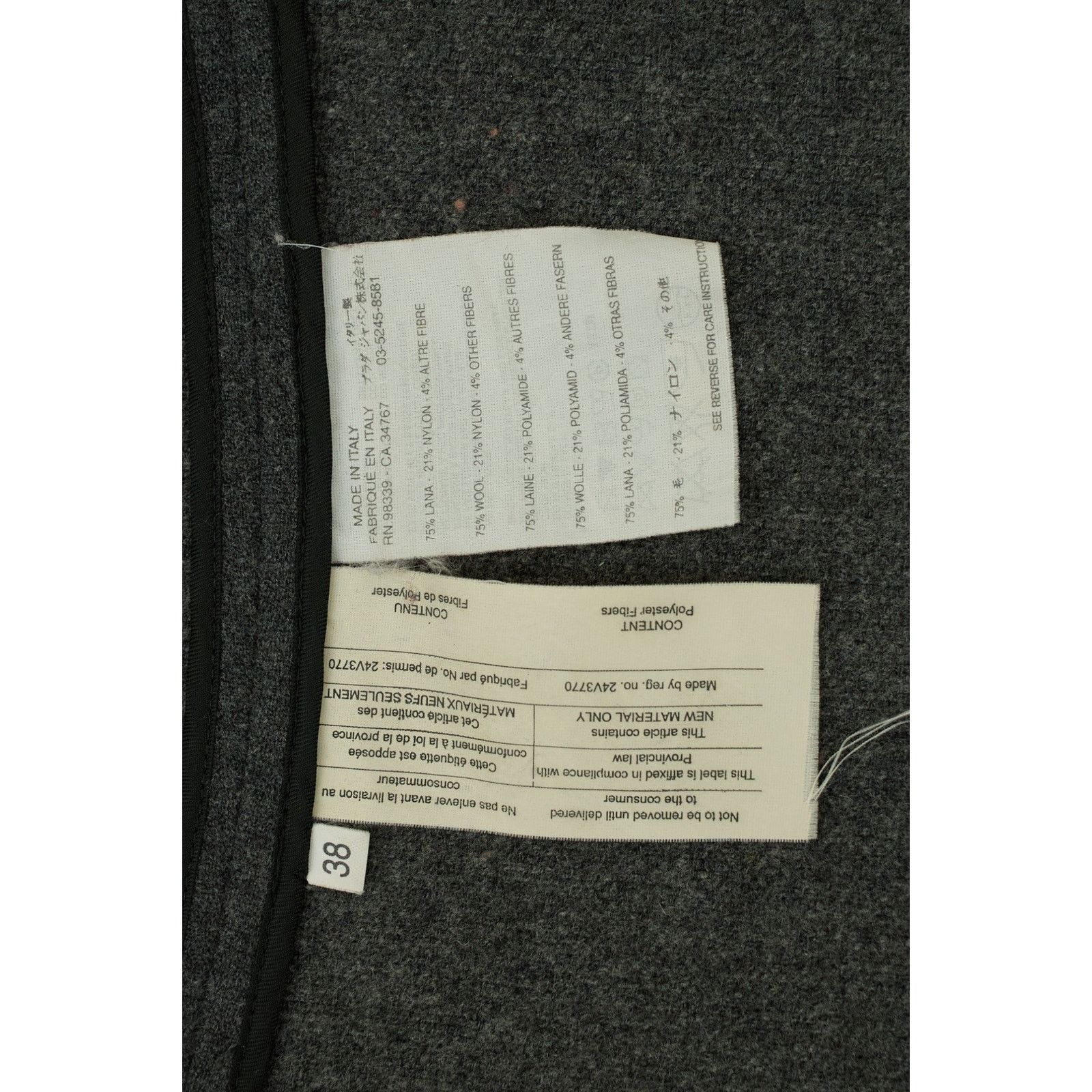 Miu Miu Wool Zip Up Jacket Size XS / US 0-2 / IT 36-38 - 5 Thumbnail