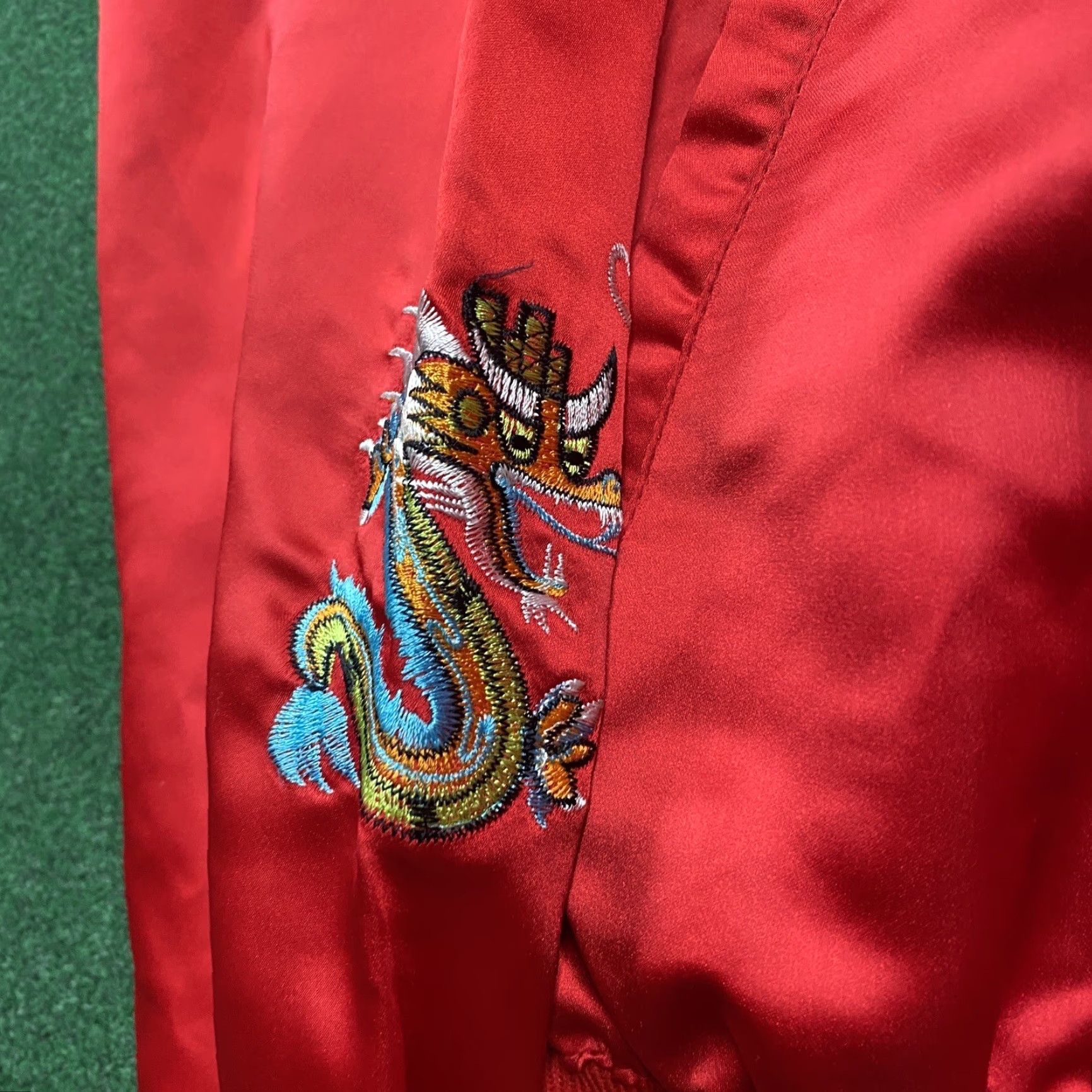 Vintage VINTAGE Korea Jacket Mens S Red 80S Military Full Zip Souvenir Embroidered Coat Jacket Size US S / EU 44-46 / 1 - 5 Thumbnail