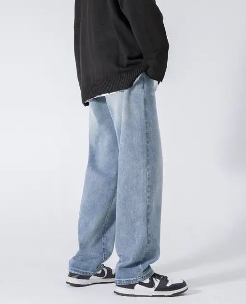 Japanese Brand Nana High street washed retro loose versatile jeans y2k Size US 32 / EU 48 - 5 Thumbnail