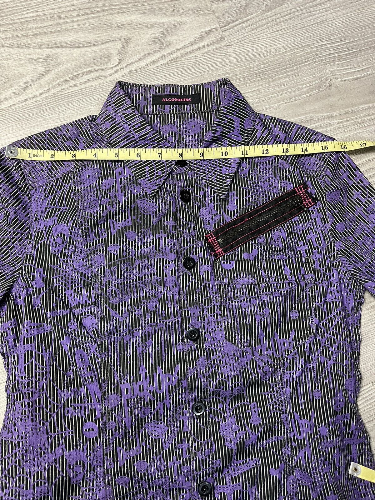 If Six Was Nine × Japanese Brand × Le Grande Bleu (L.G.B.) Rare Gothic Punk Skull algonquins All Over Print Shirt Size US M / EU 48-50 / 2 - 13 Thumbnail