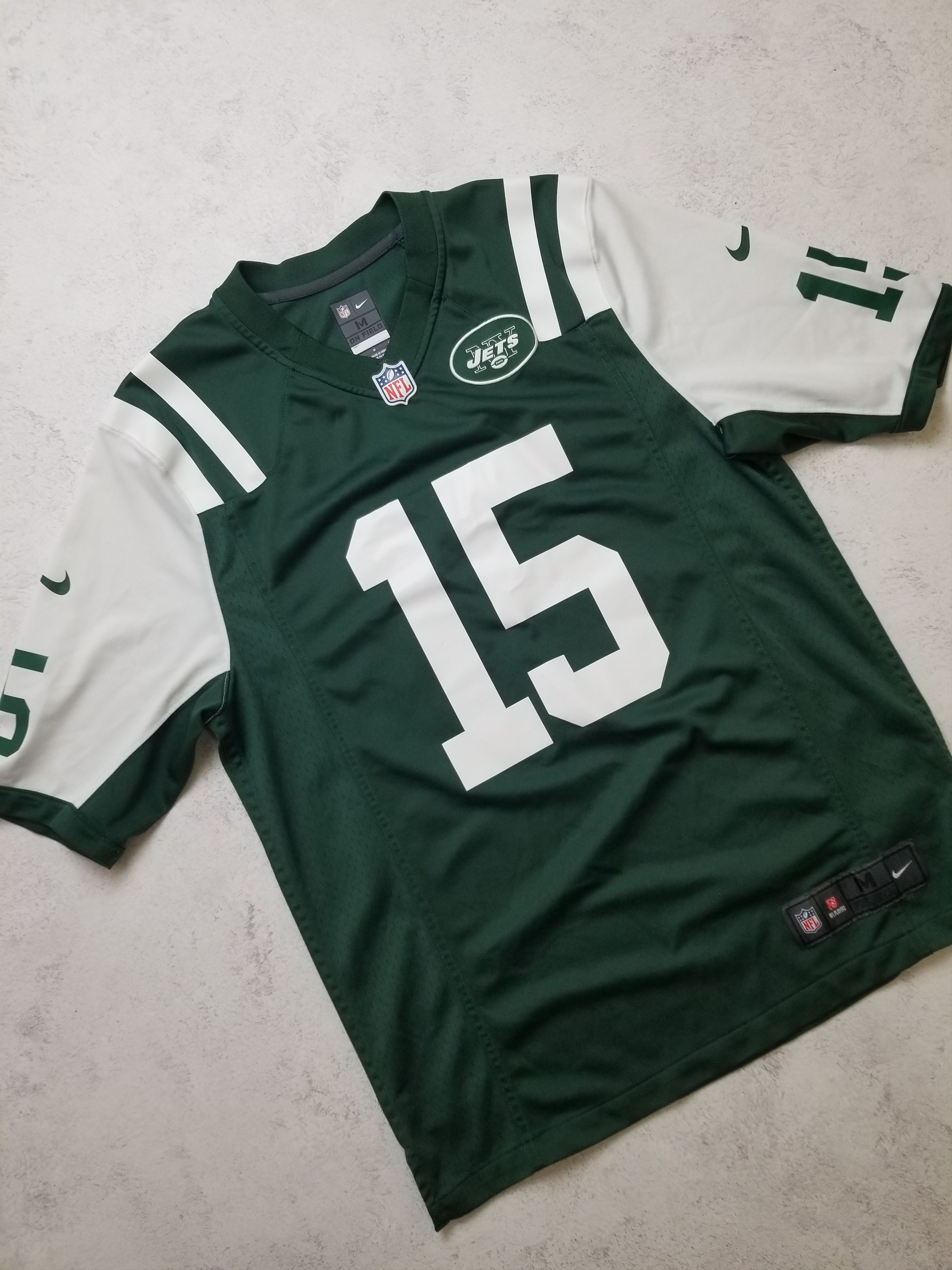Nike New York Jets NFL Jersey Nike Green #15 Brandon Marshall Size US M / EU 48-50 / 2 - 17 Thumbnail