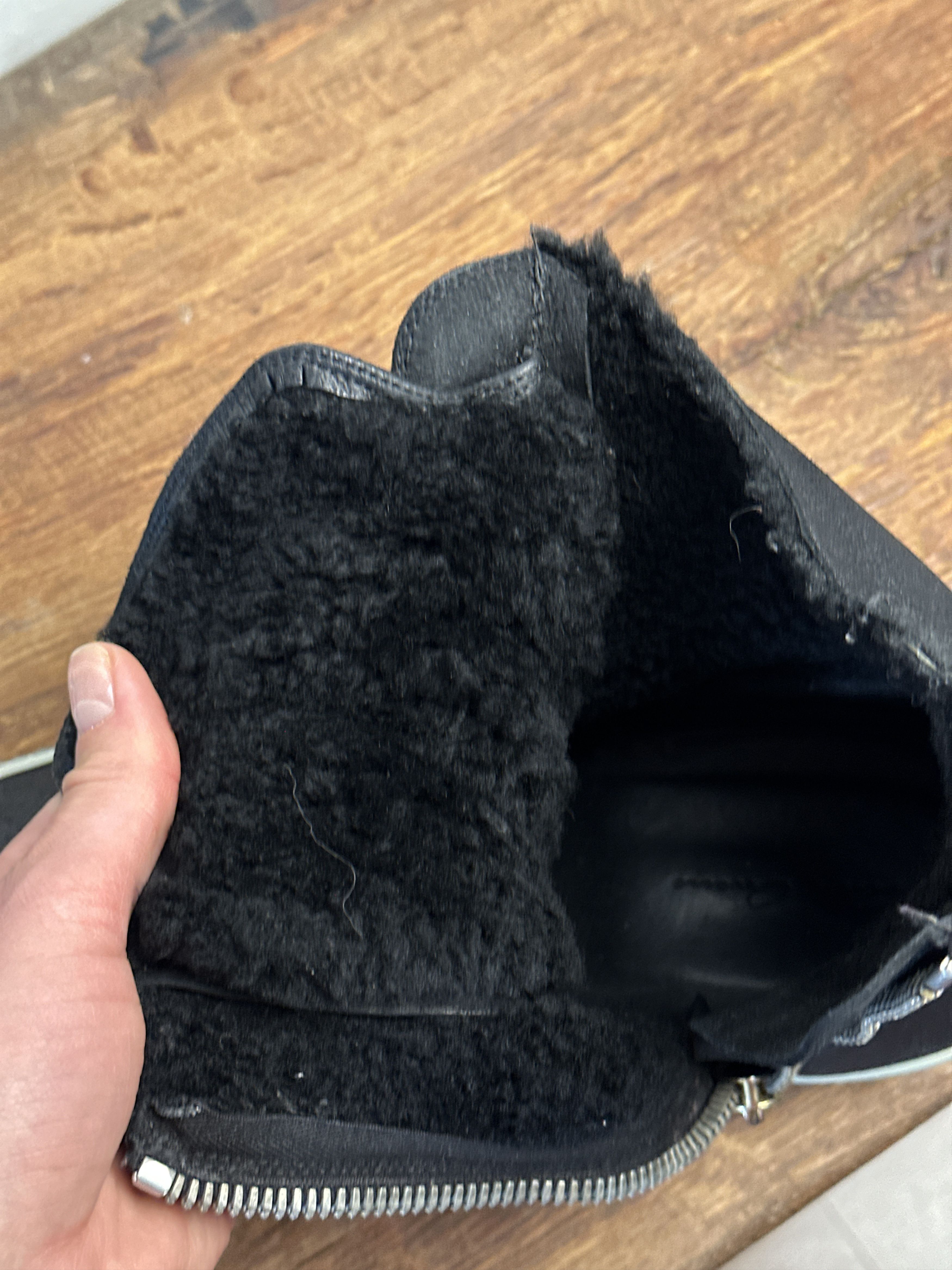 Rick Owens RARE Rick Owens AW14 Shearling High Top Ramones Size US 11 / EU 44 - 17 Thumbnail