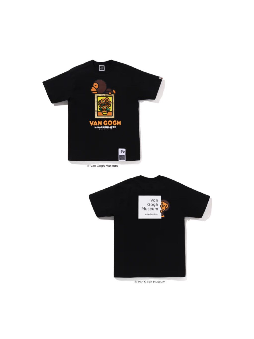 BAPE x Van Gogh Museum Baby Milo Tee Black