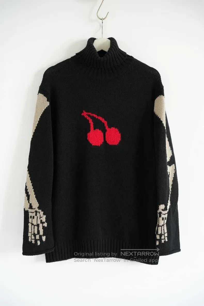 Yohji Yamamoto YOHJI YAMAMOTO Cherry Skull High-Neck Sweater Size US M / EU 48-50 / 2 - 1 Thumbnail