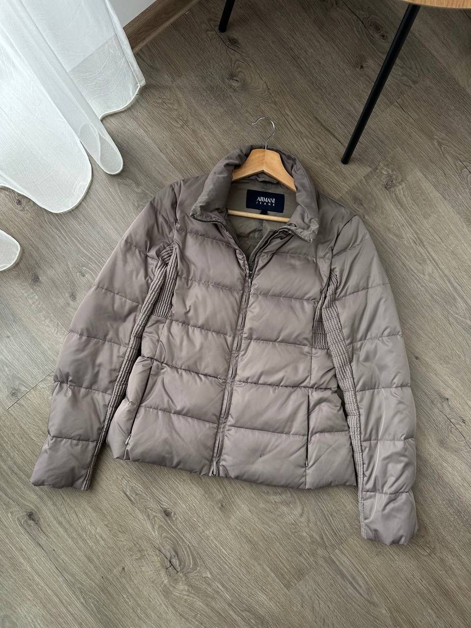 Armani × Vintage Vintage Japanese Armani Jeans Hooded Down Puffers Jacket Size S / US 4 / IT 40 - 5 Thumbnail