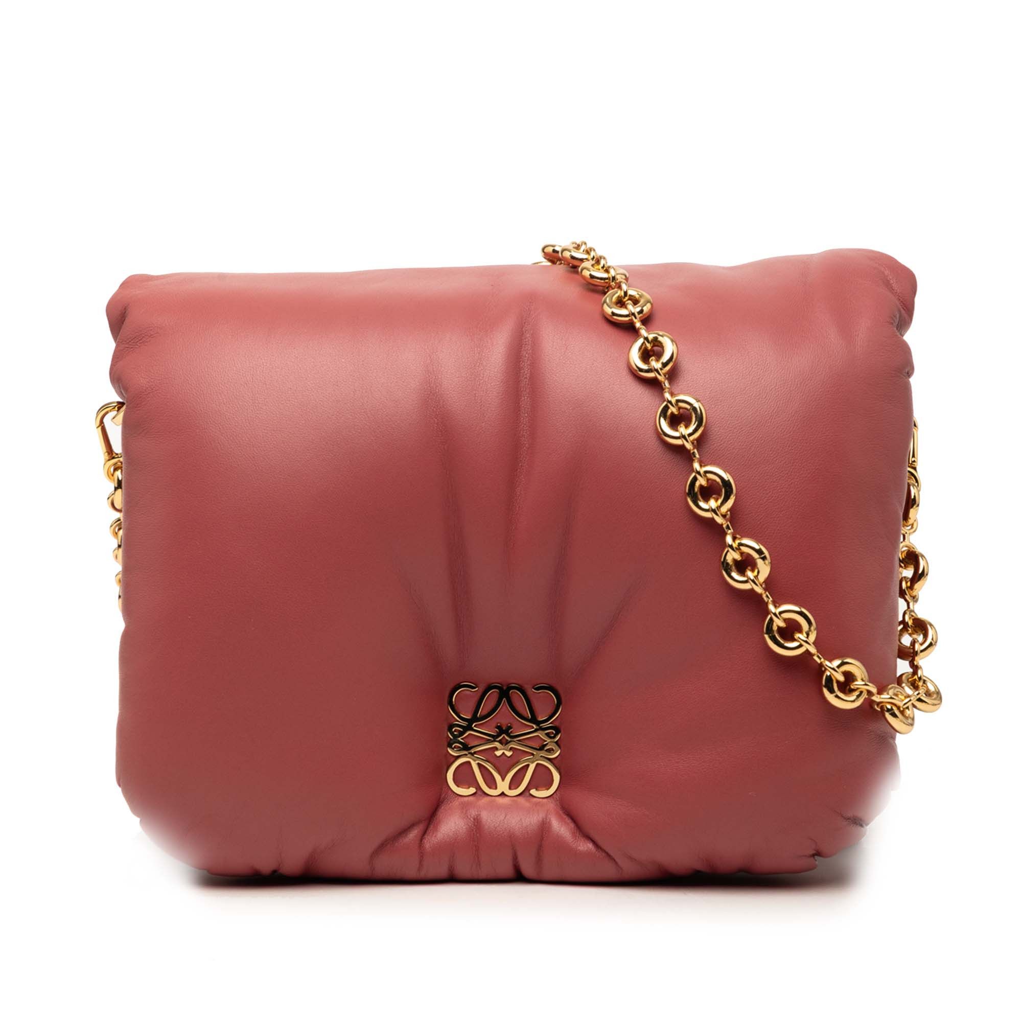 Loewe Shiny Lambskin Goya Puffer Chain Bag Size ONE SIZE - 1 Thumbnail