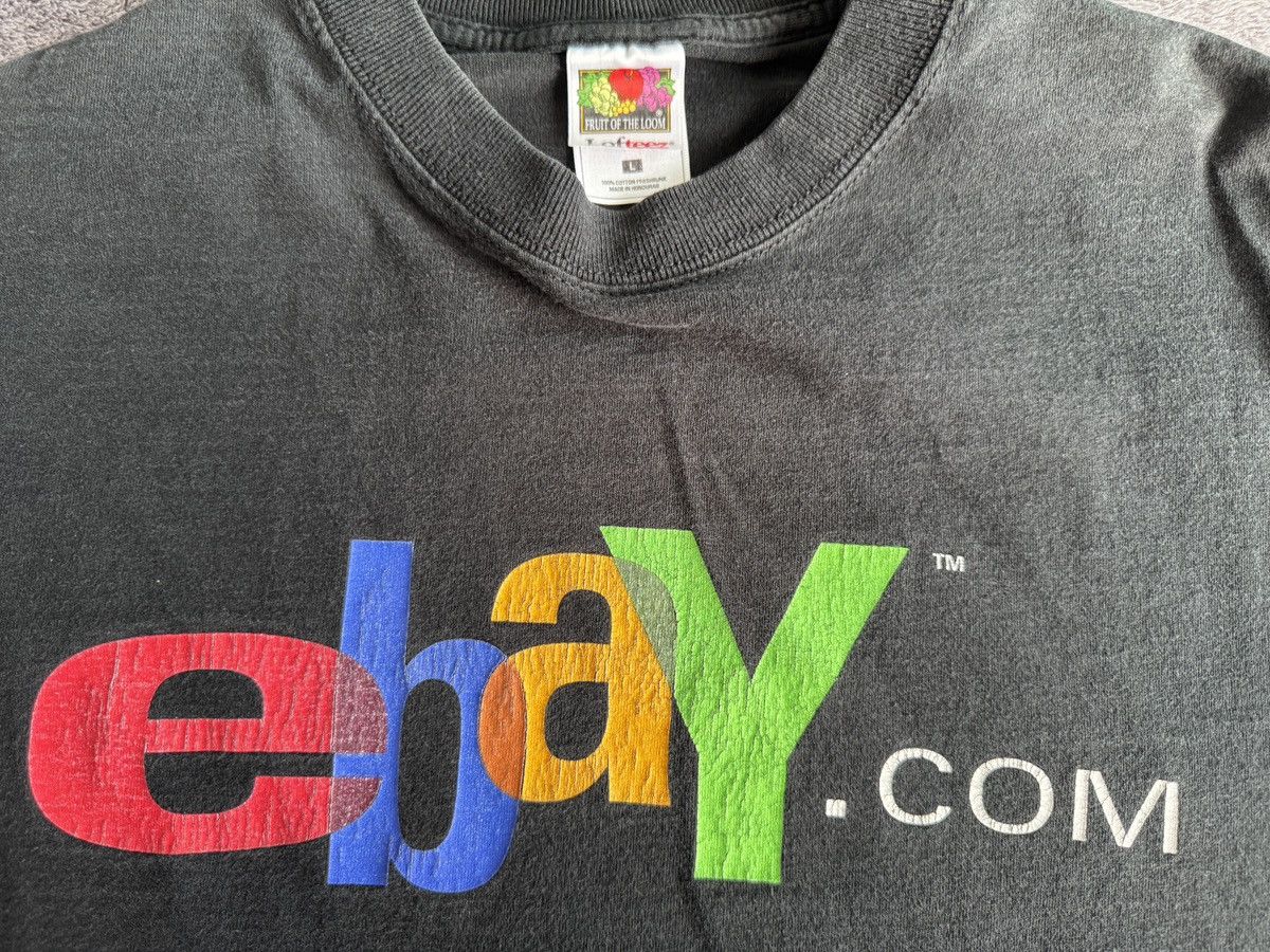 eBay eBay Logo Vintage T-Shirt Size US L / EU 52-54 / 3 - 2 Thumbnail